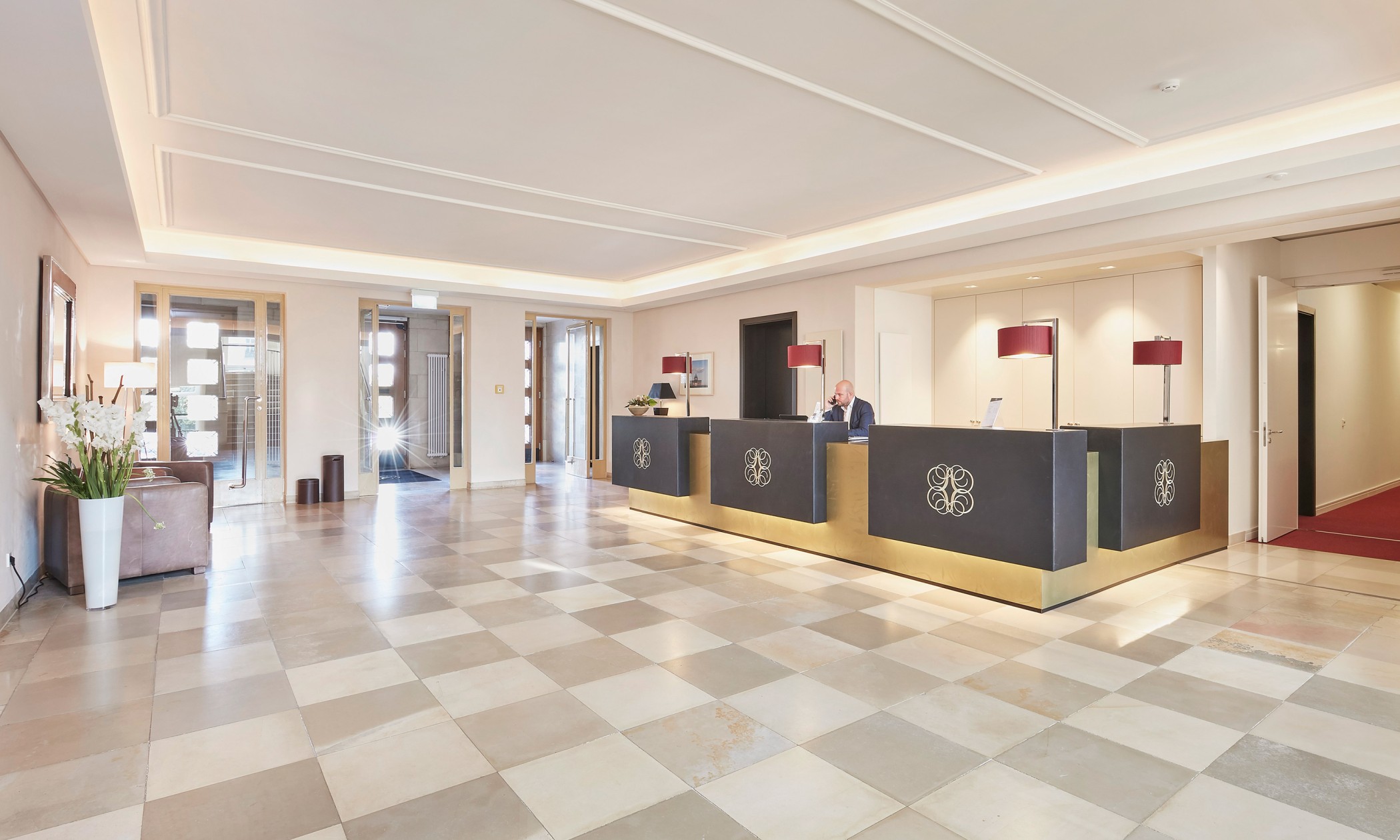 Conciergebereich in den Sophienterrassen Sophienpalais in Hamburg Harvestehude