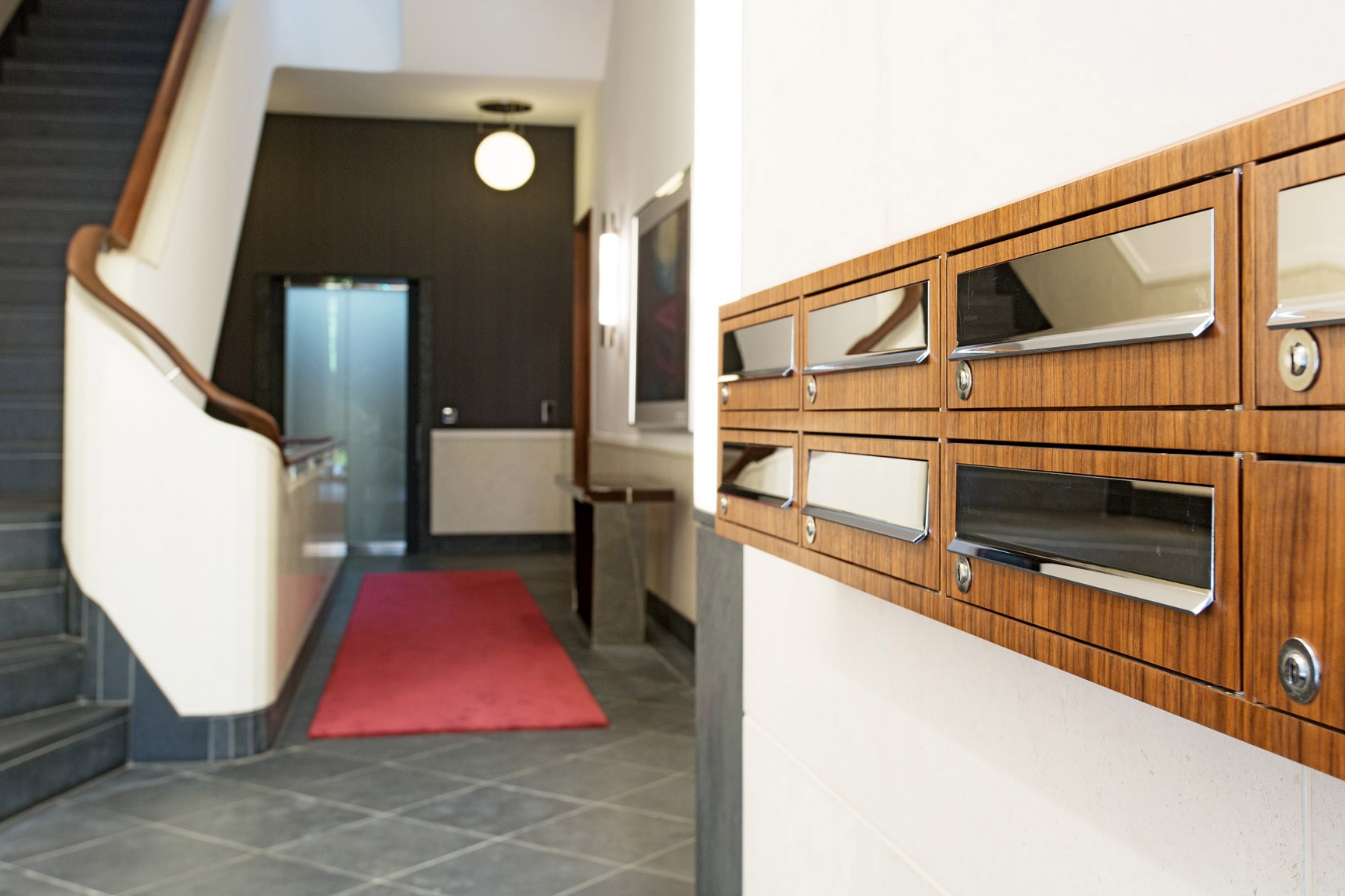 Briefkasten in den Sophienterrassen in Hamburg Harvestehude