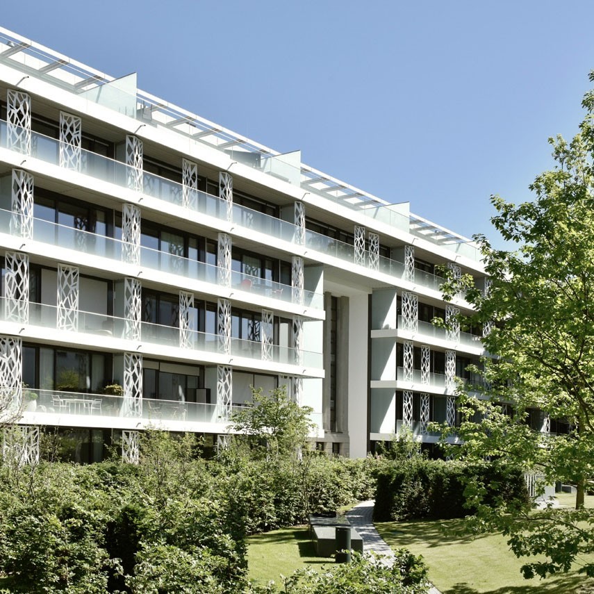 Sophienpalais Rückseite in den Sophienterrassen in Hamburg Harvestehude