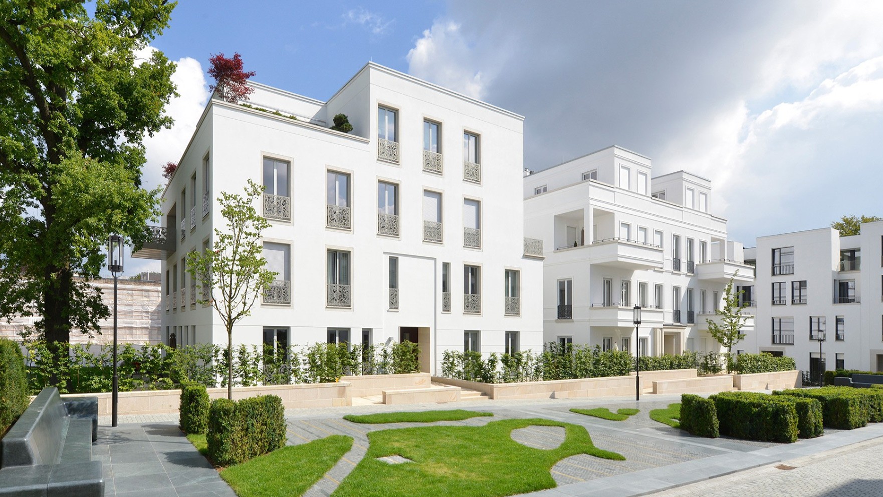 Parkvillen in den Sophienterrassen in Hamburg Harvestehude