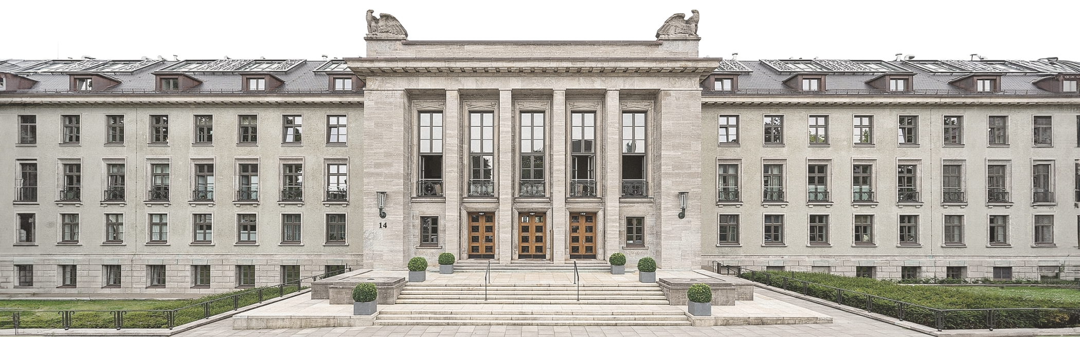 Sophienpalais Ansicht des Haupteingangs in den Sophienterrassen in Hamburg Harvestehude