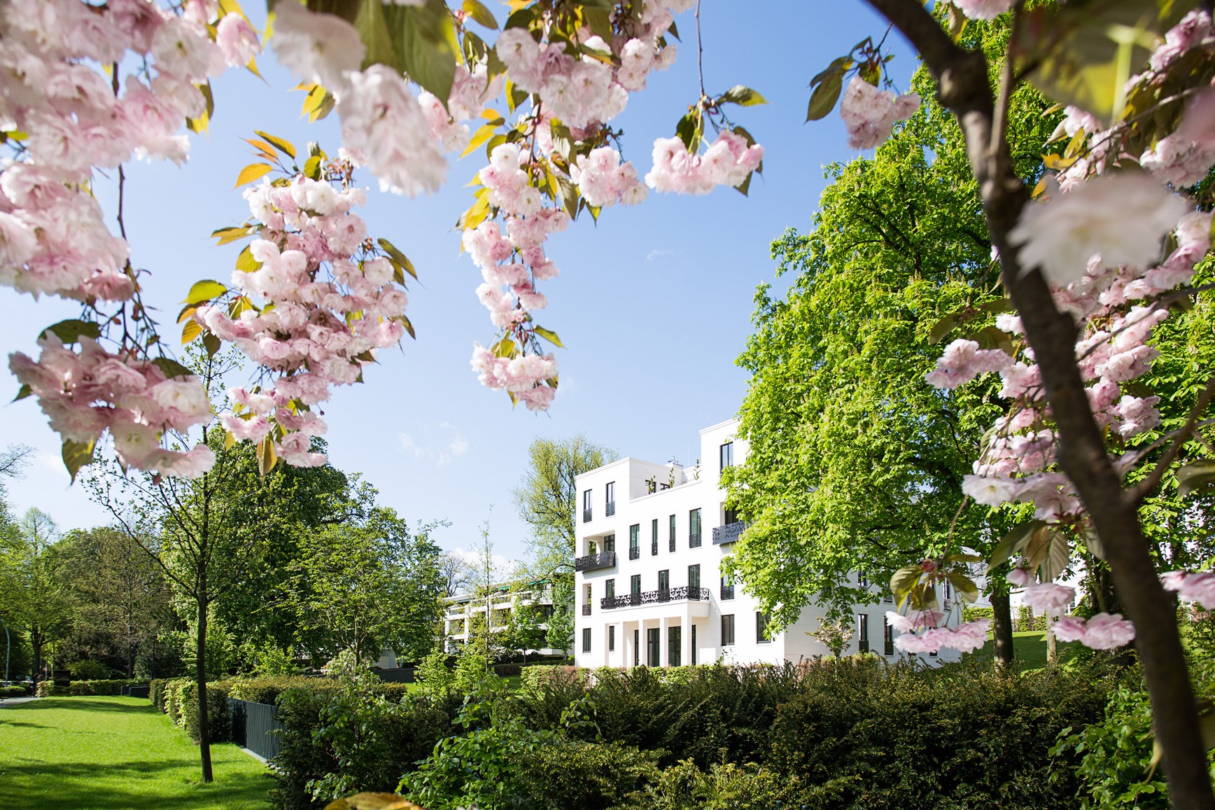 Alstervillen in den Sophienterrassen in Hamburg Harvestehude