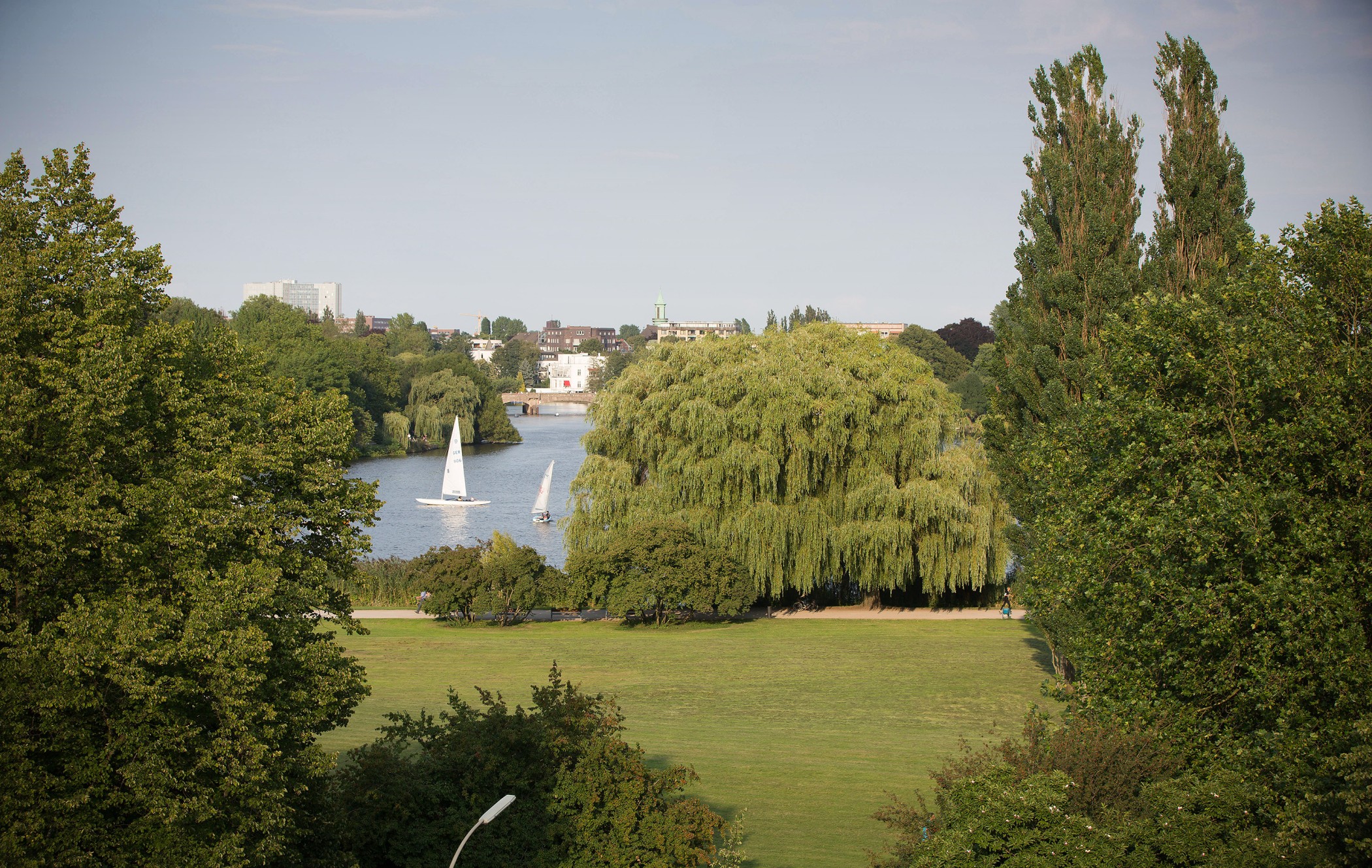 Alsterblick von den Sophienterrassen